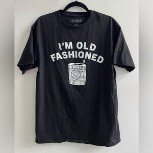 Hybrid Apparel Black 'I'm Old Fashioned' Tee